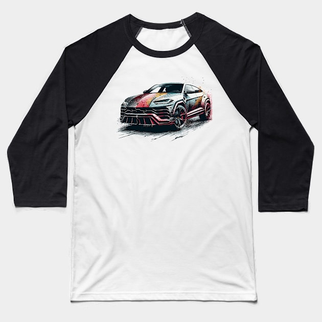 Lamborghini Urus Baseball T-Shirt by Vehicles-Art